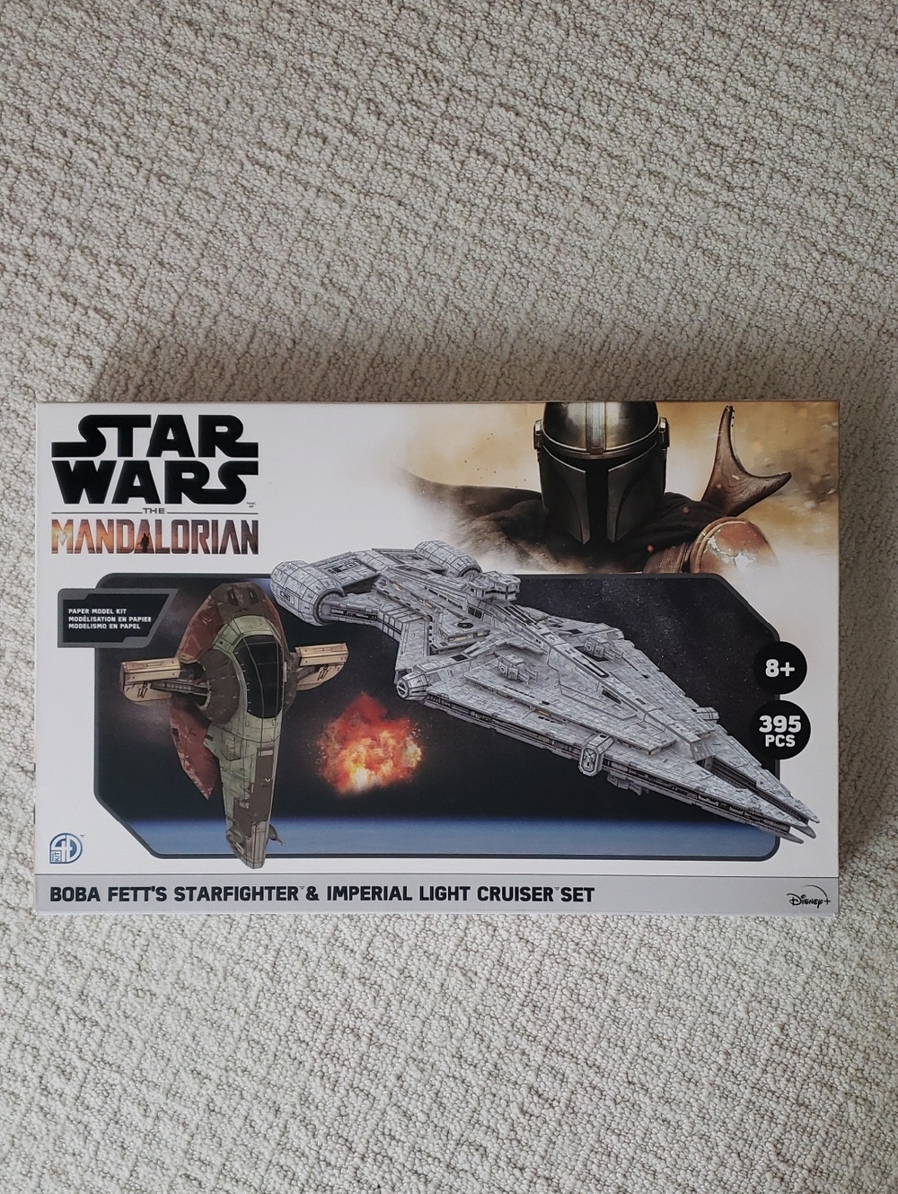 Star Wars The Mandalorian - Boba Fett Starfighter And Imperial Light Cruiser Set